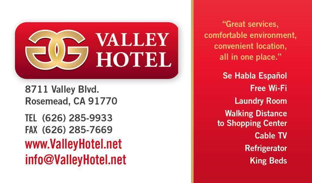 Valley Hotel Rosemead Εξωτερικό φωτογραφία